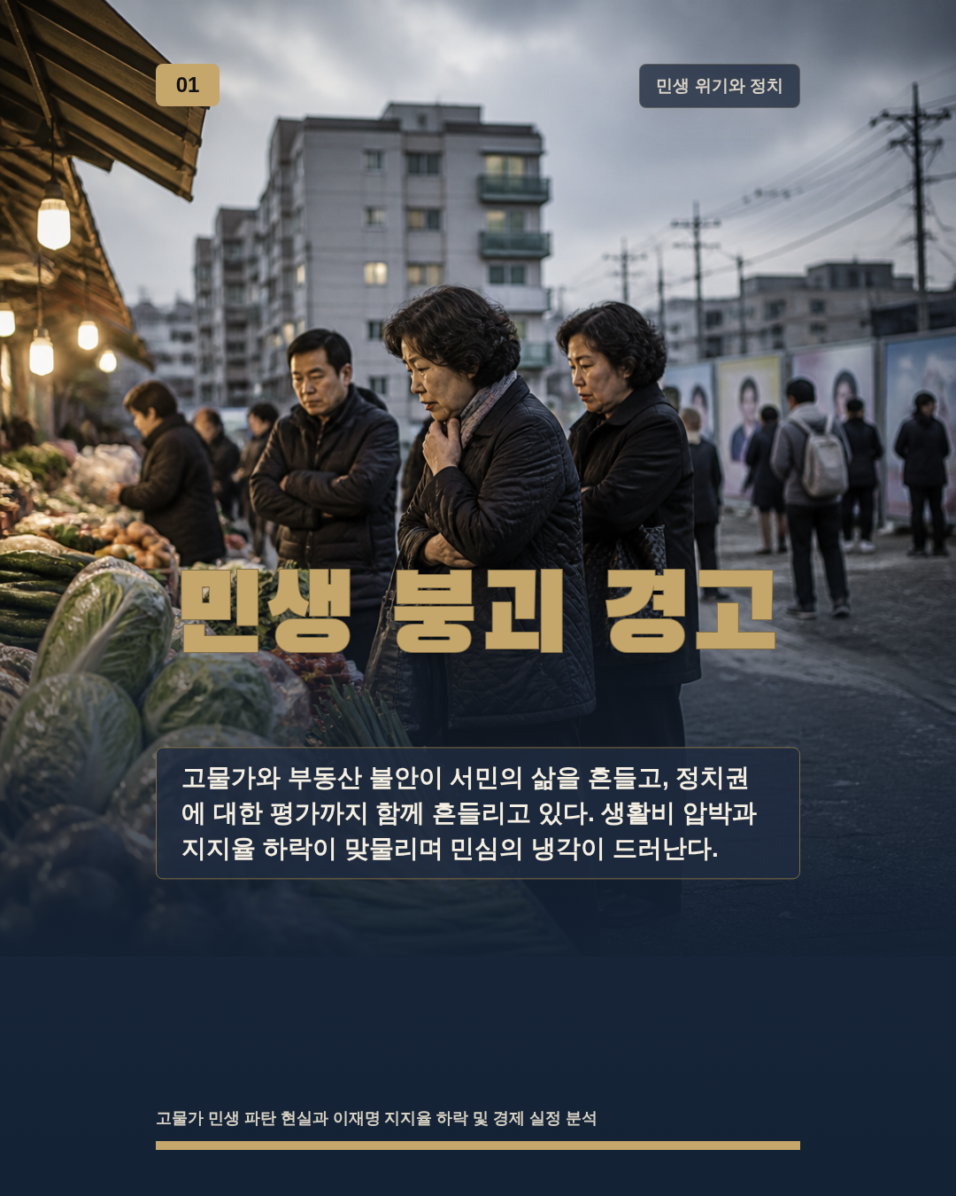 민생 붕괴 경고