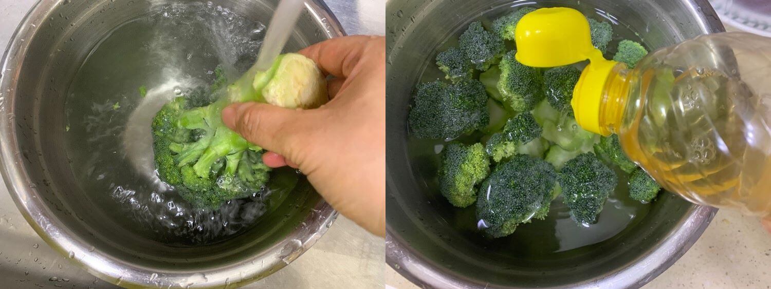 브로콜리 세척방법 2
