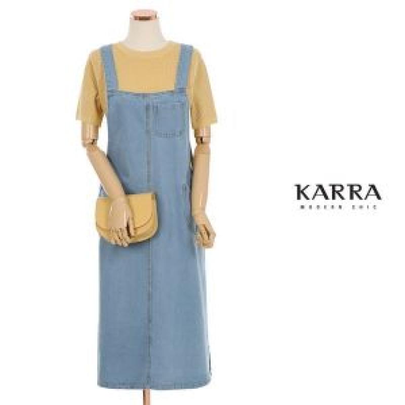 카라 KARRA 데님포켓멜빵스커트 KB1SOP119C