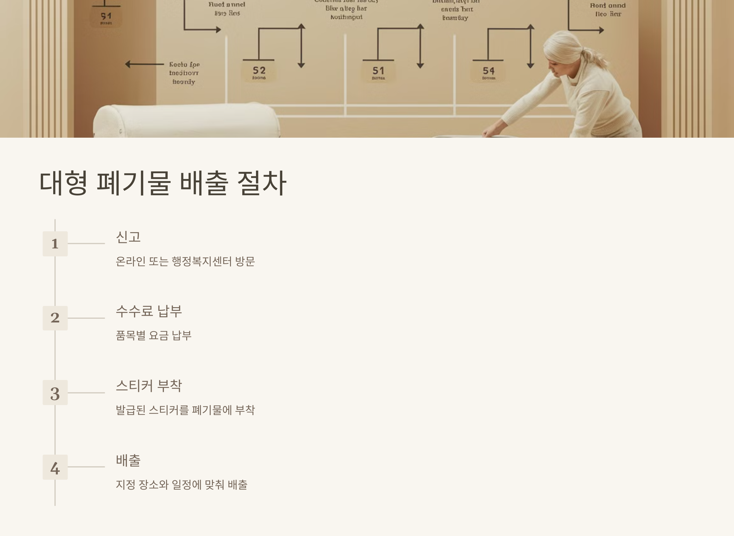 대형 폐기물 배출 절차