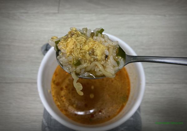 오뚜기 참깨라면 라면 2022년 7월 국물 밥 계란블록