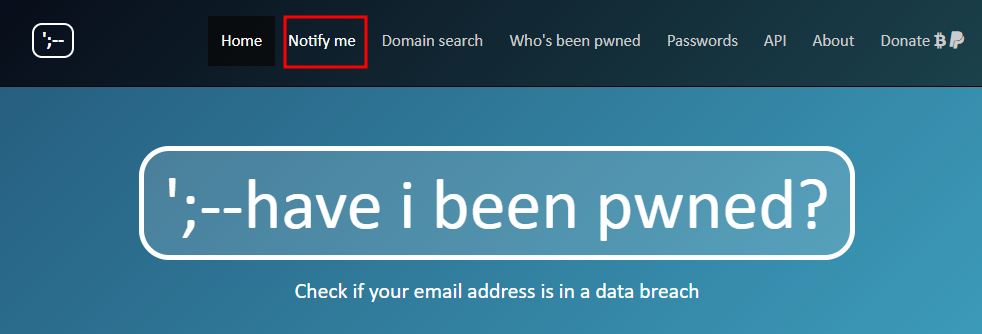 개인정보유출 알림