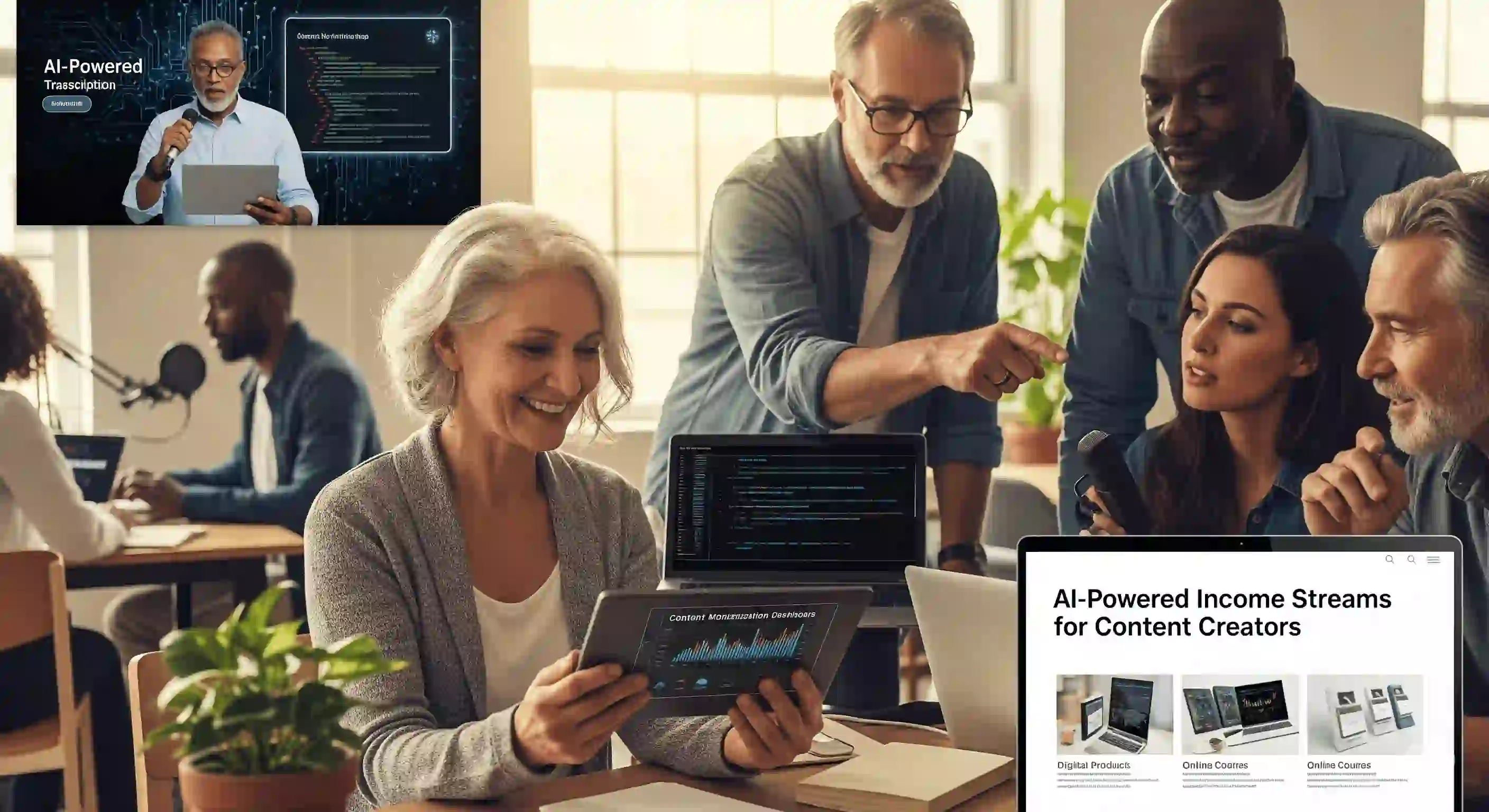 <img src="ai_content_income_strategy.webp" alt="AI 전략을 통해 중장년층의 콘텐츠를 지속 가능한 수익으로 전환하는 모습을 표현한 이미지입니다.">