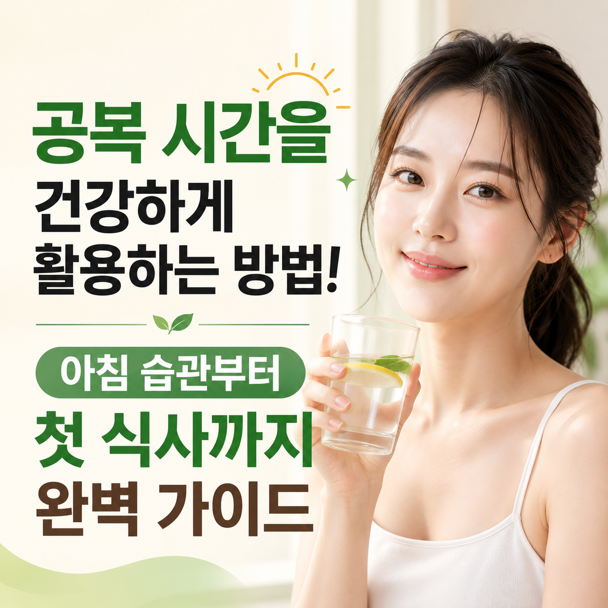 공복 시간을 건강하게 활용하는 방법