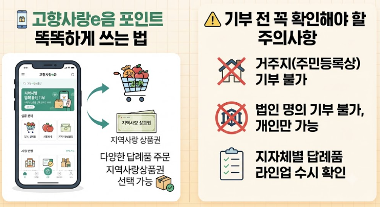고향사랑 기부금 답례품