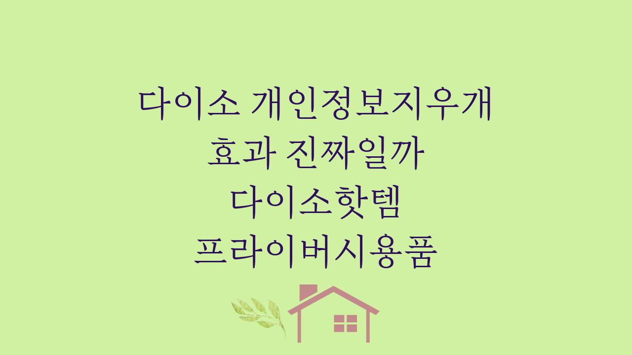 다이소 개인정보지우개 효과 진짜일까 다이소핫템 프라이버시용품