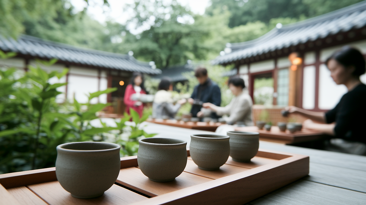 전통찻잔