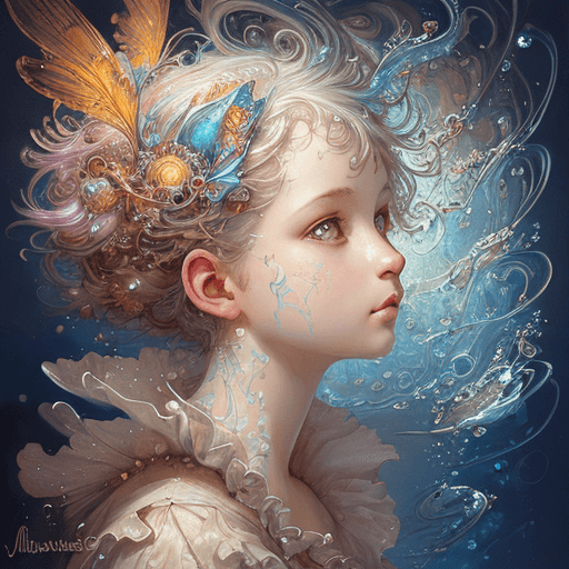 Playground AI로 생성한 그림(4) - 판타지아 소녀