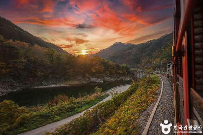 협곡열차달리는사진