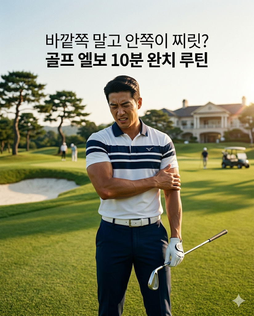 골프웨어 &amp; 팔꿈치 통증