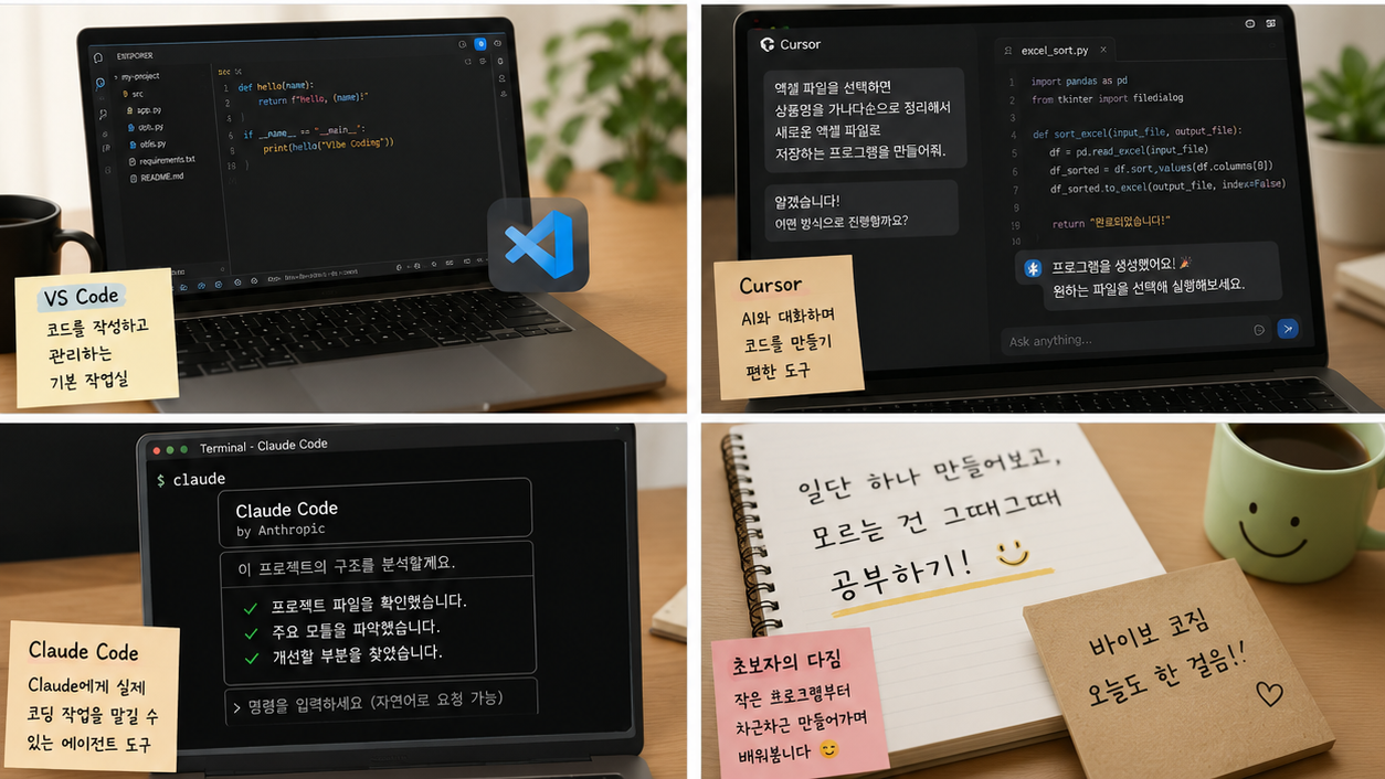 바이브 코딩 비교 정리 및 계획