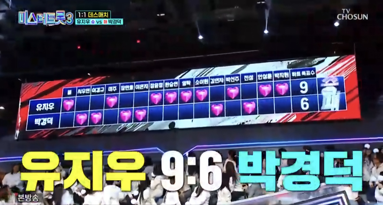 미스터트롯3 5회 다시보기 일대일 데스매치결과 재방송시간