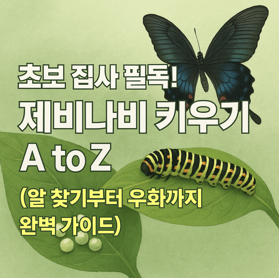 초보 집사 필독! 제비나비 키우기 A to Z (알 찾기부터 우화까지 완벽 가이드)