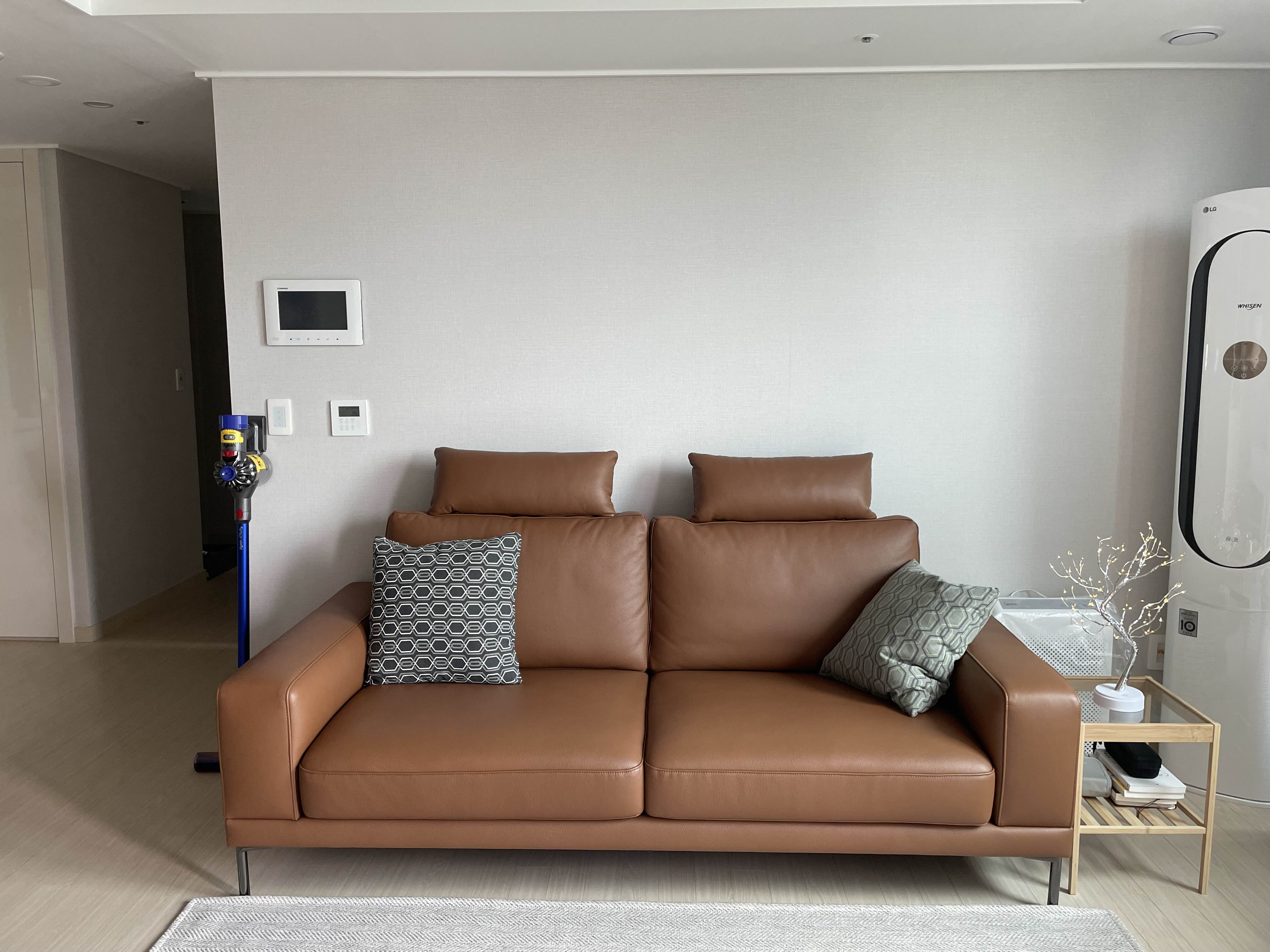 자코모 바우트 3인 가죽 소파