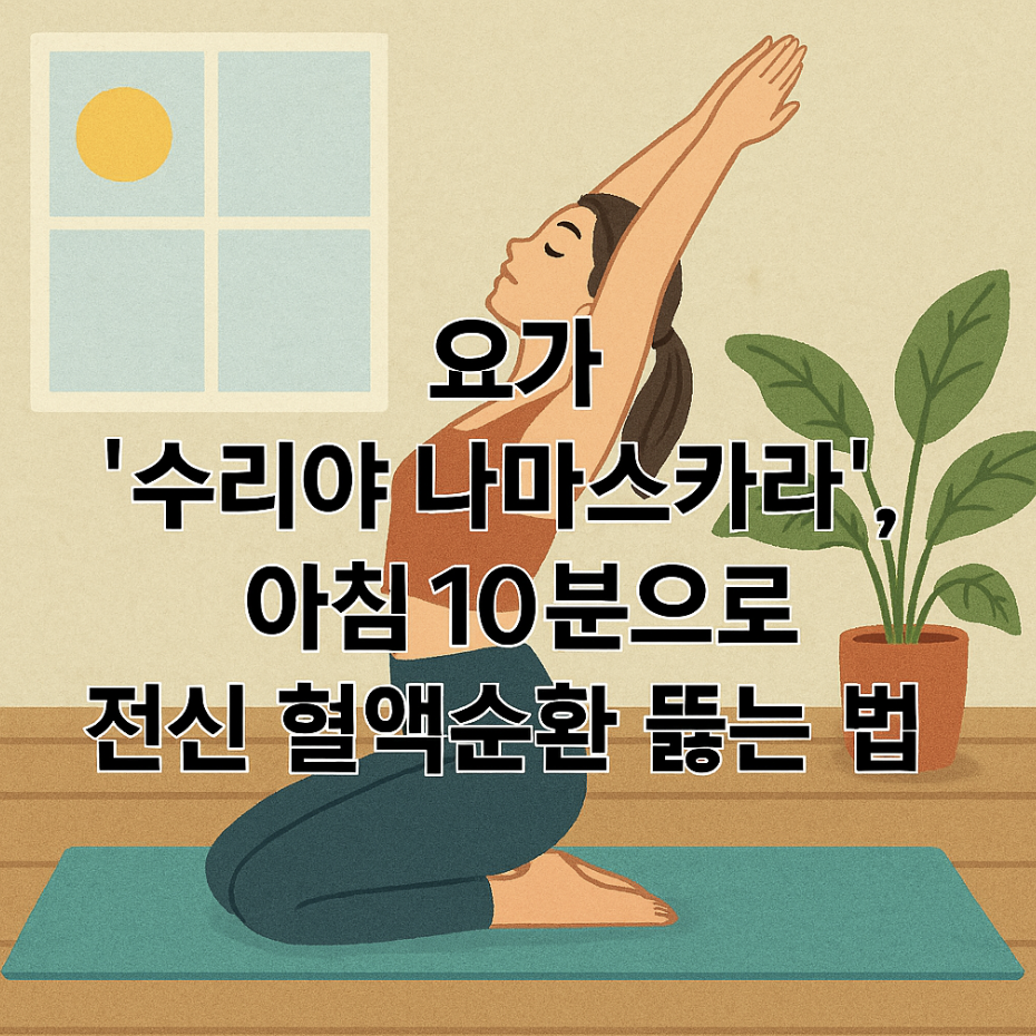 요가 '수리야 나마스카라', 아침 10분으로 전신 혈액순환 뚫는 법