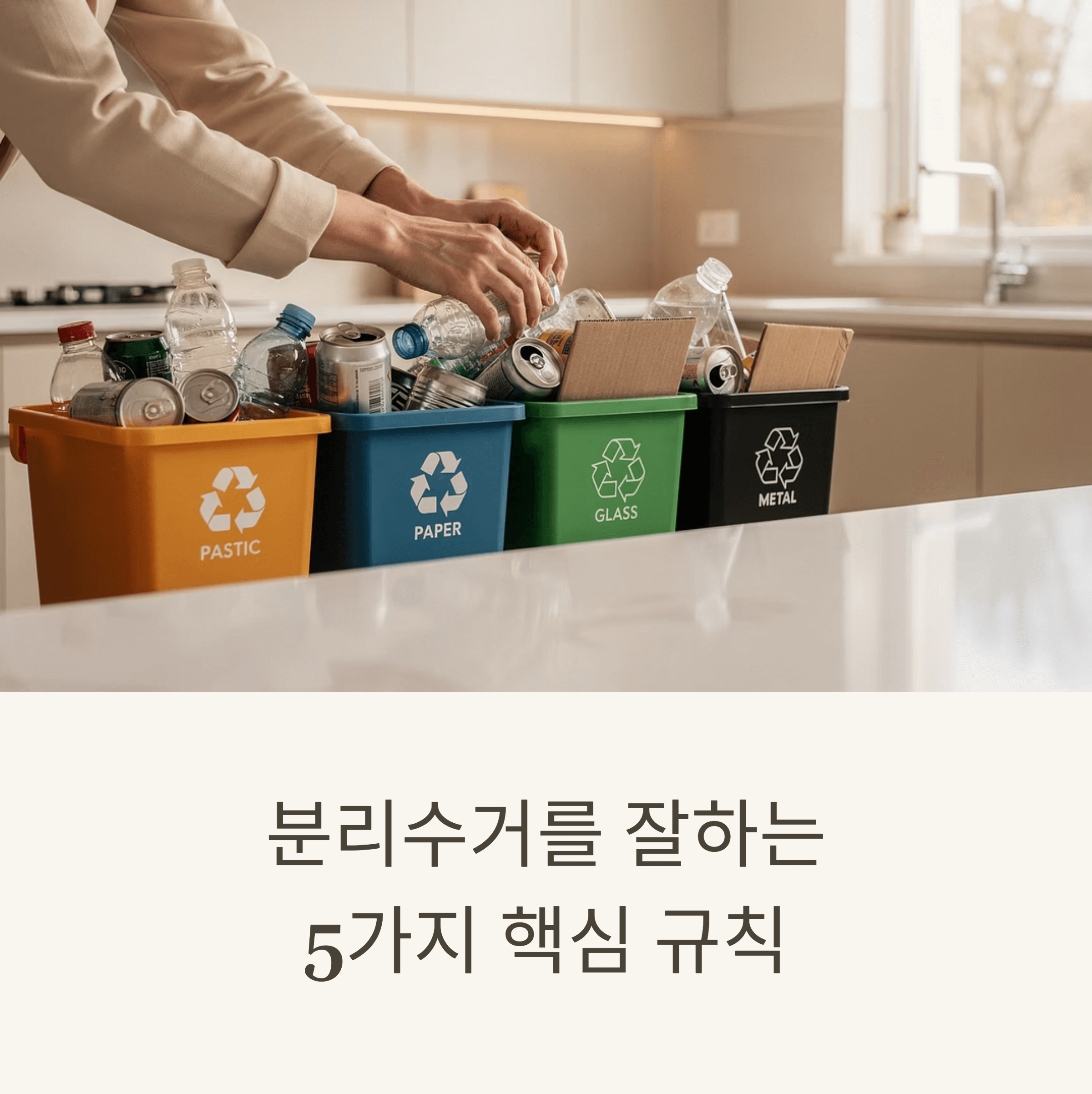 분리수거를 잘하는 5가지 핵심 규칙: 헷갈릴 때 이렇게 정리하세요