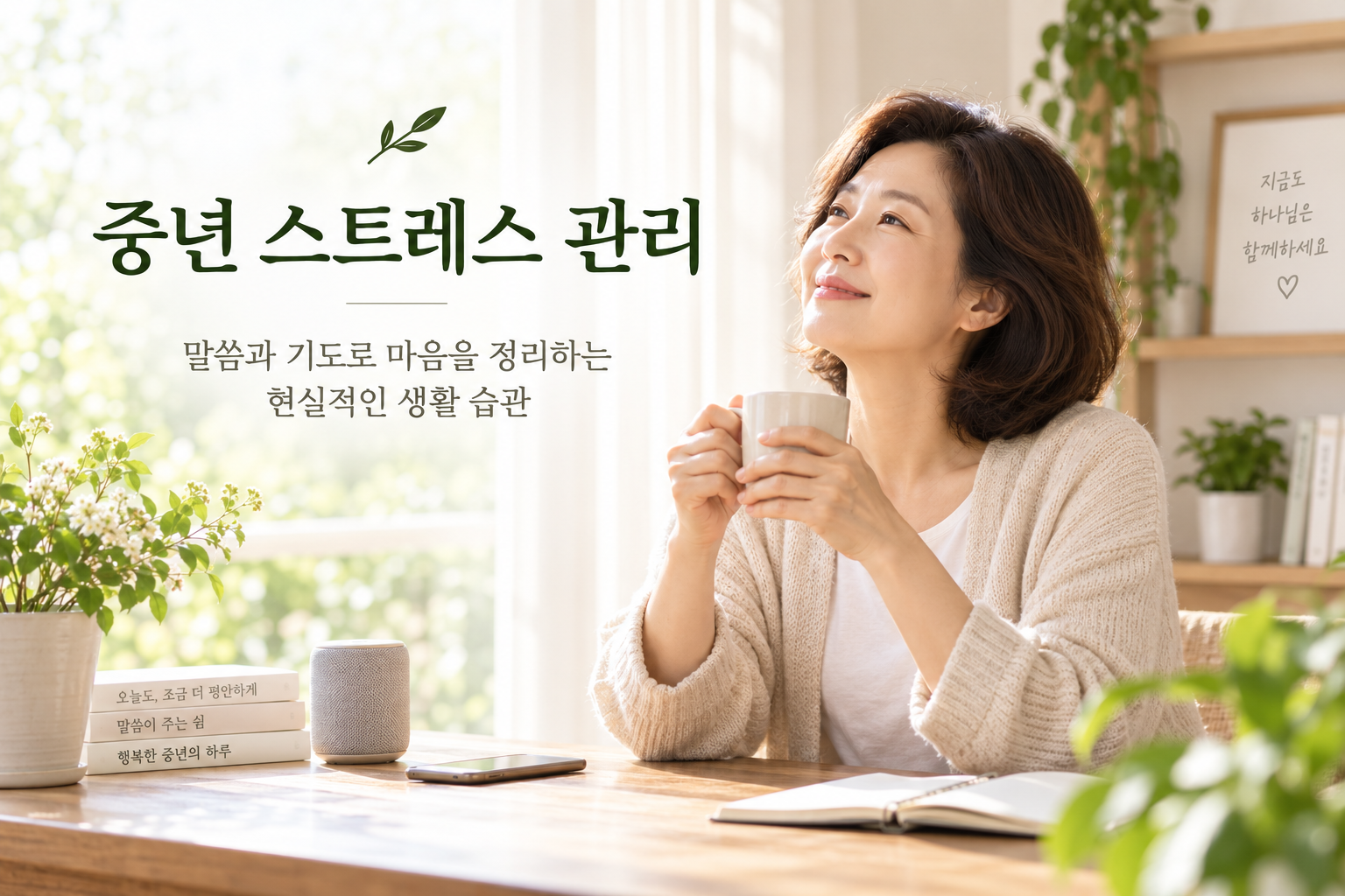 중년 스트레스 관리, 먹는 대신 복음 말씀과 기도로 마음을 정리하는 나의 방법