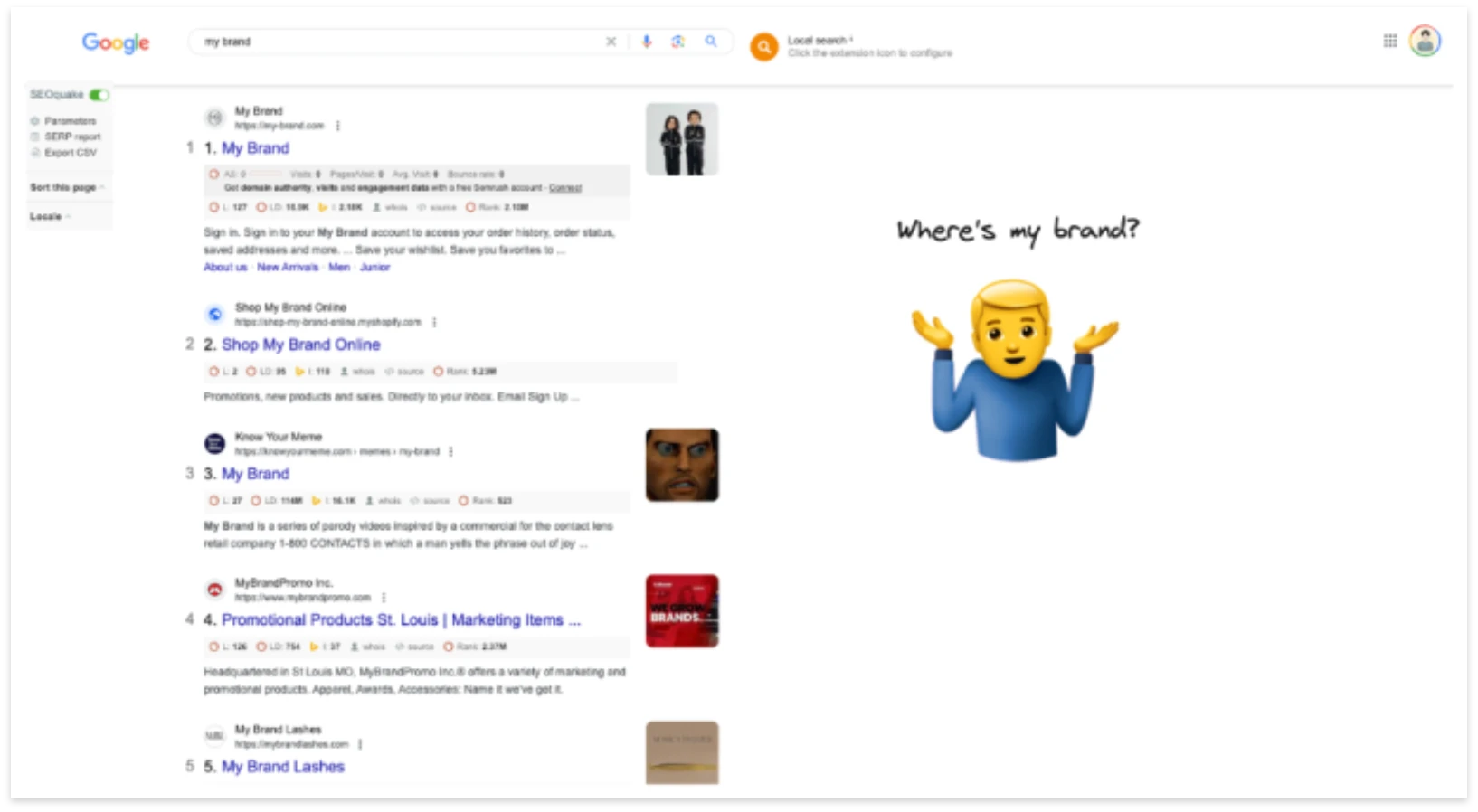 검색엔진최적화가 되지 않았을 때, 검색결과에 내 브랜드가 노출되지 않습니다.