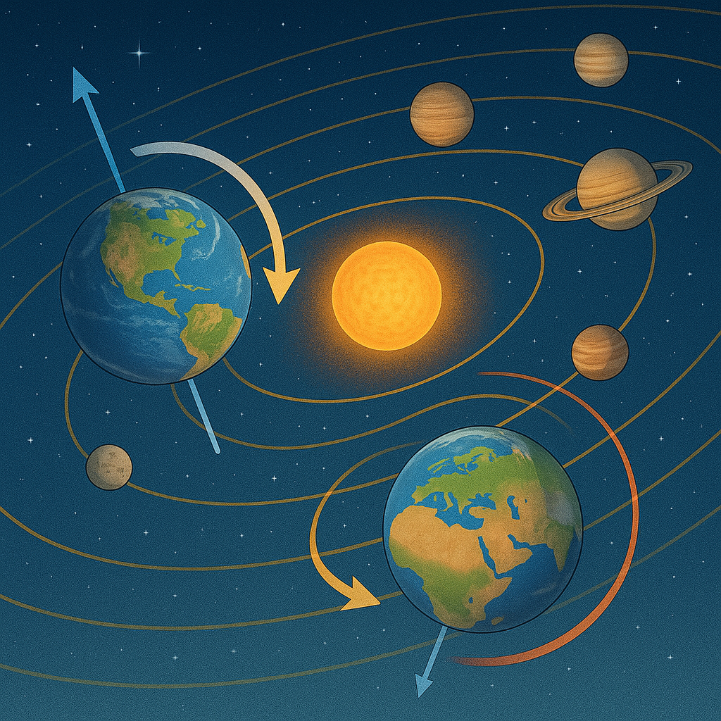 행성의 자전과 공전 – 하루와 1년은 어떻게 다를까?