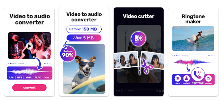 비디오-MP3 변환기앱 기능