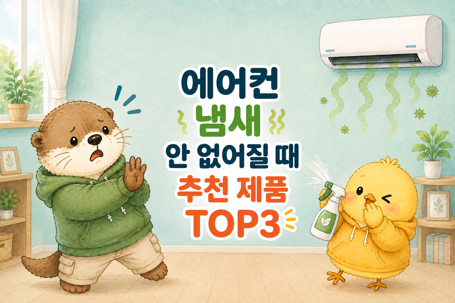 에어컨 냄새 안 없어질 때 추천 제품 TOP3 정리한 글
