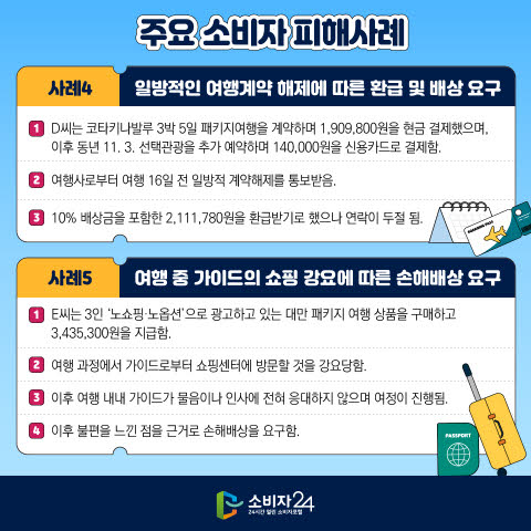 패키지여행 피해 사례 총정리