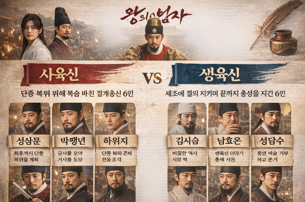 영화 '왕과 사는 남자' 속 사육신&middot;생육신 3분 완벽 정리