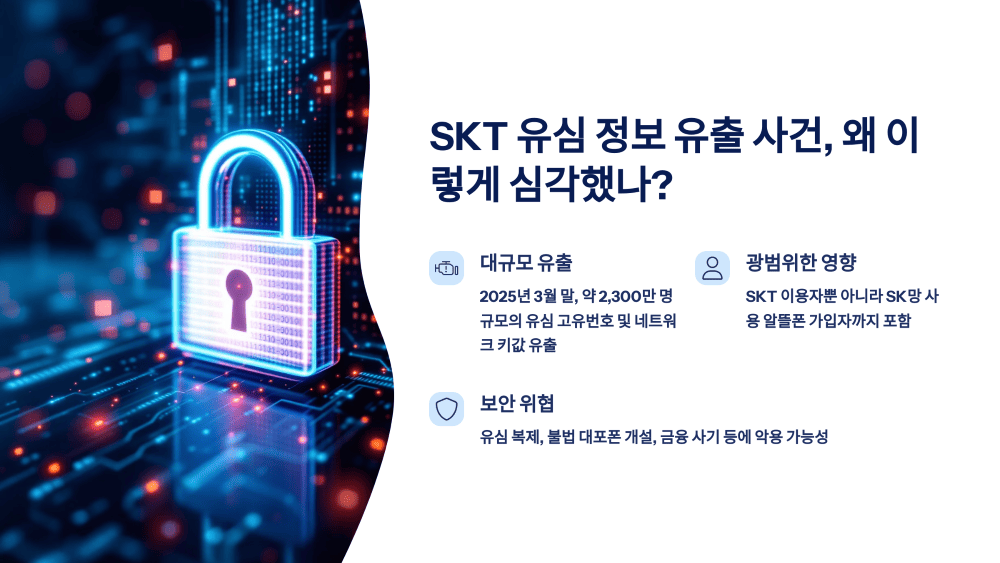 SKT 유심 정보 유출 사건, 왜 이렇게 심각했나?