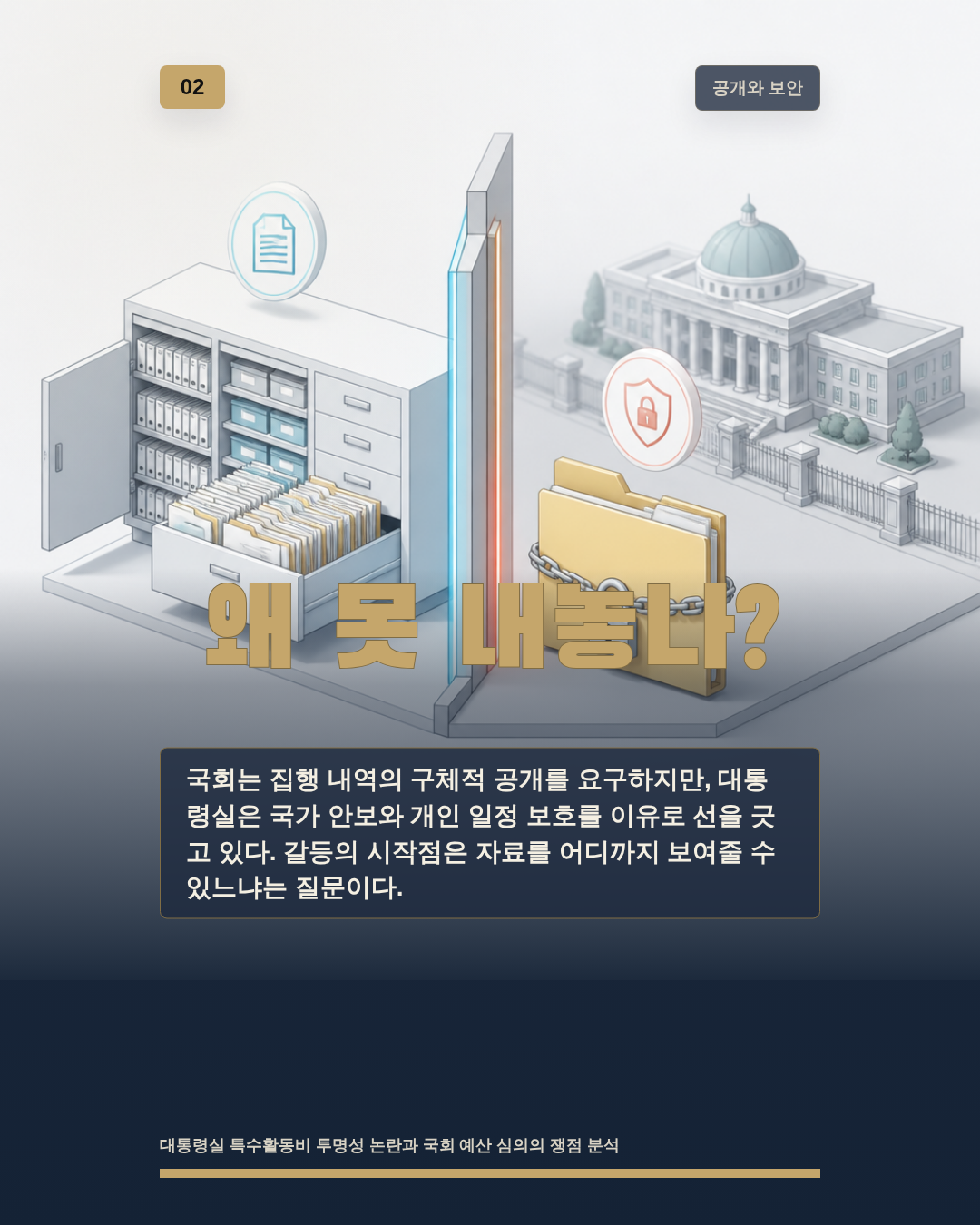 왜 못 내놓나?