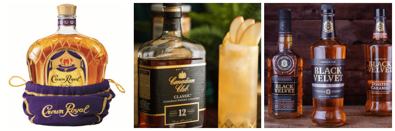 크라운 로얄, 캐나디안 클럽 12년, 블랙 벨벳 사진