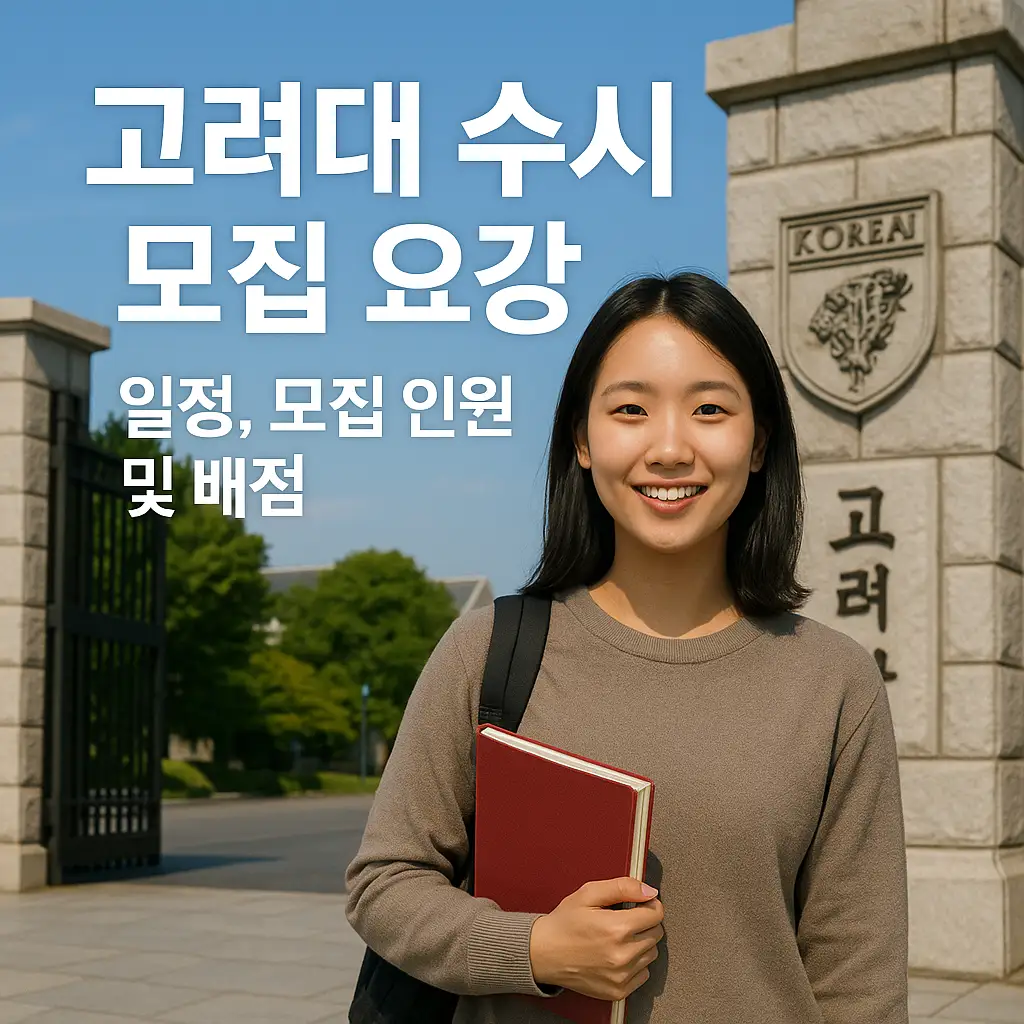 📅 2026학년도 수시모집 주요 일정