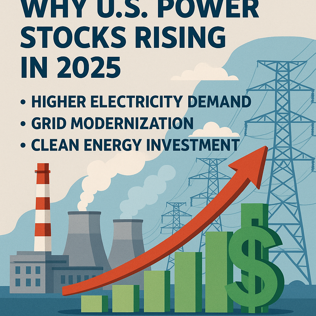 미국 전력관련주 상승 이미지