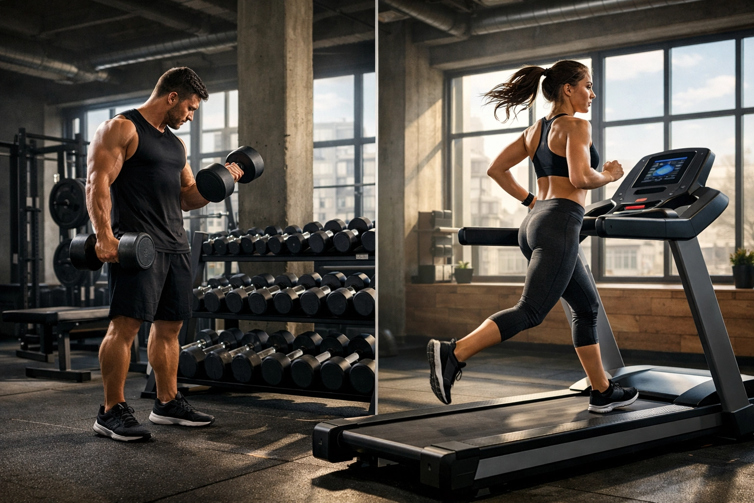 근력 운동과 유산소 운동의 최적 비율과 생리학적 메커니즘