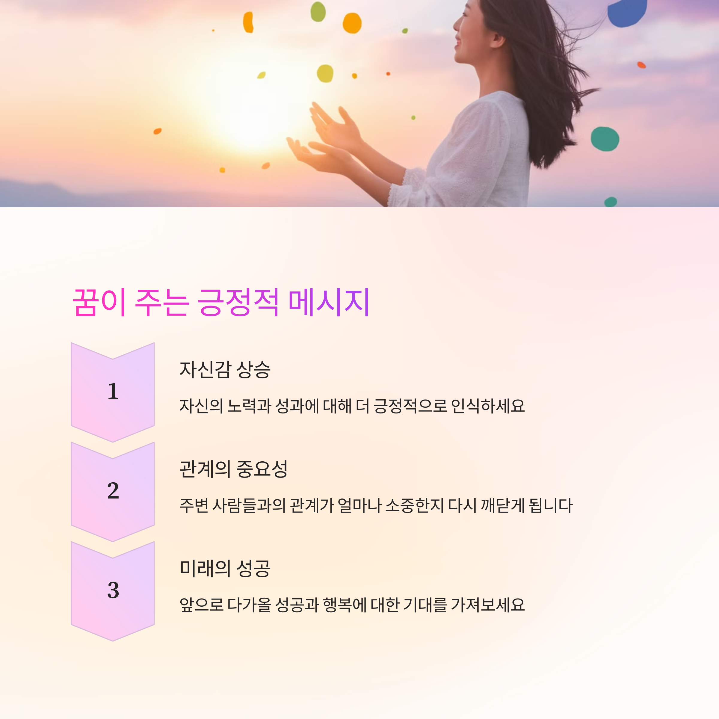 친구나 가족이 나를 축하해 주는 꿈