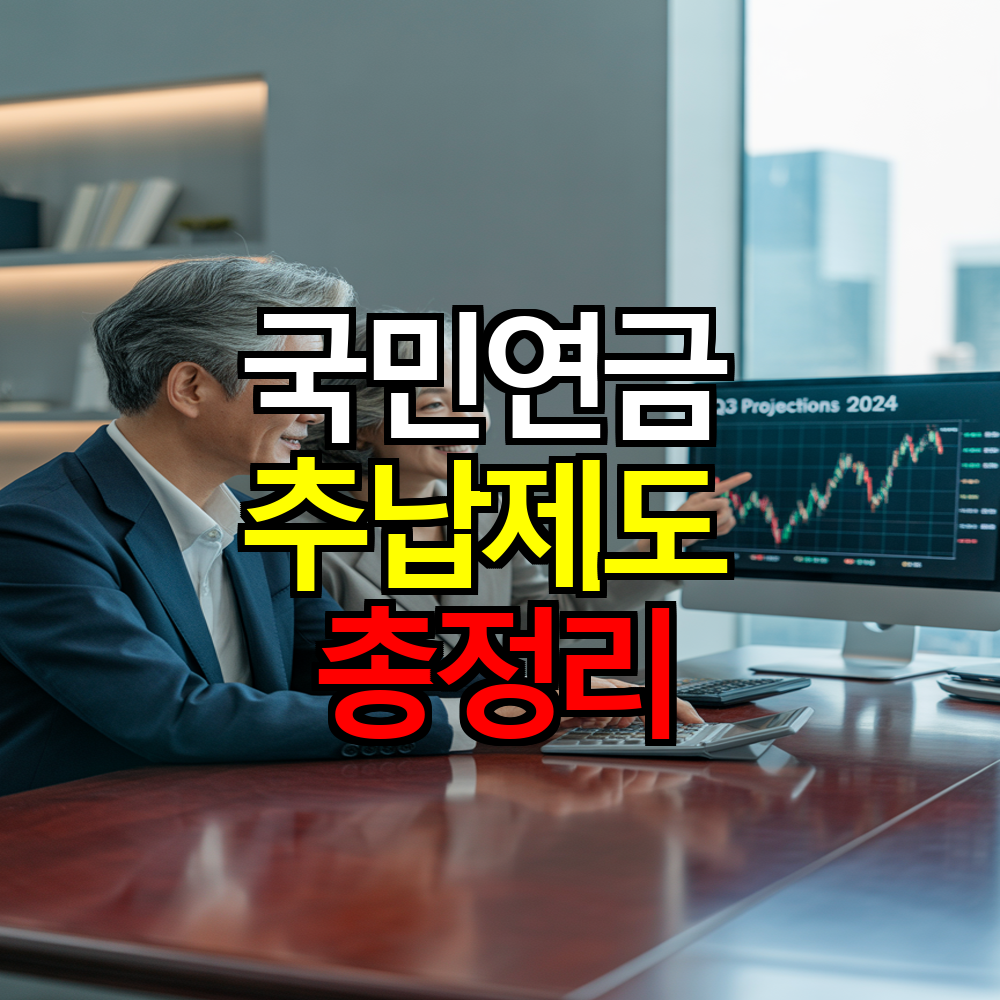 국민연금 추납제도 신청방법과 소득공제 혜택 총정리