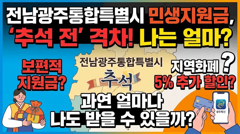 전남광주통합특별시 민생지원금 이미지