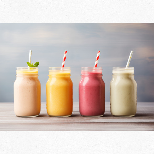 여름 제철 과일로 만든 참외스무디