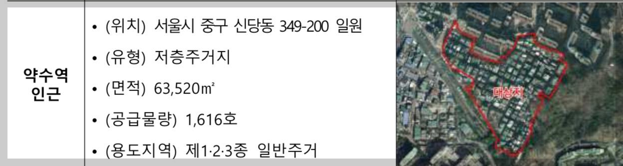 도심 공공주택 복합 지구 약수역 인근