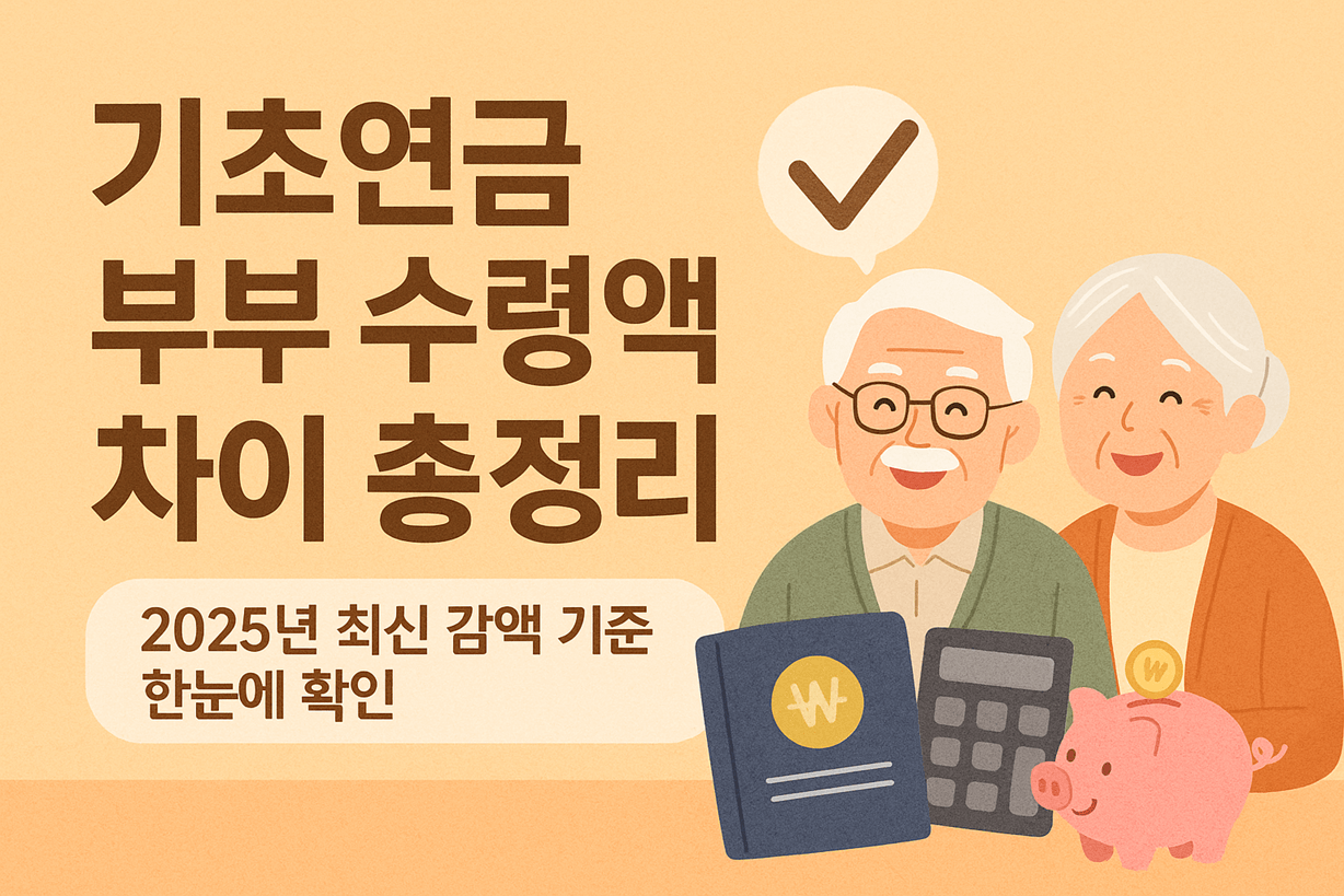 2025 기초연금 부부 수령액 차이