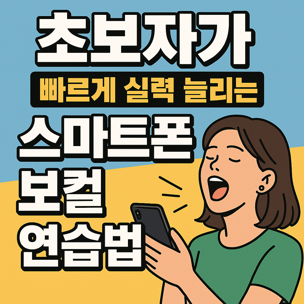 초보자가 빠르게 실력 늘리는 스마트폰 보컬 연습법 사진