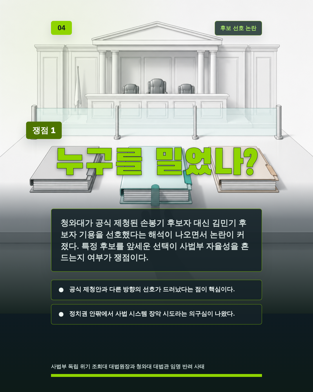 누구를 밀었나?