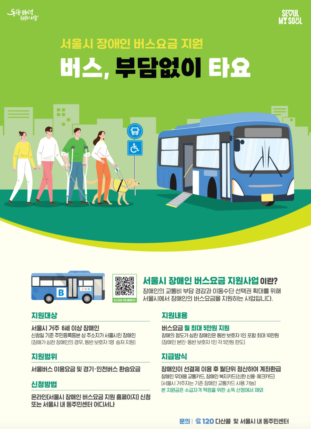 장애인 버스비 지원 내용