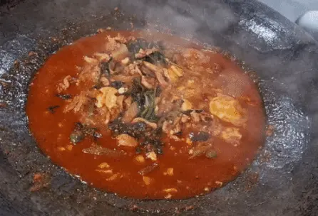 짜글이 라면사리