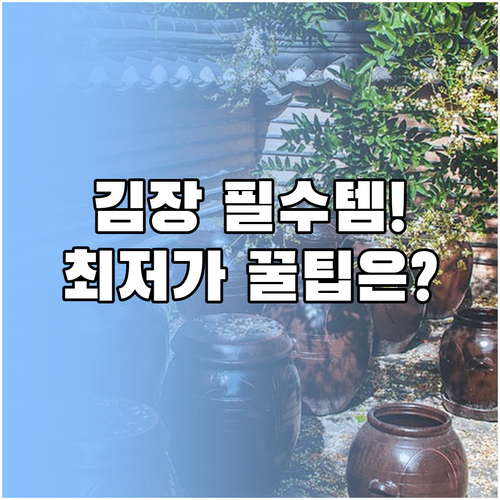 2025년 김장 양념 묶음 최저가 비..