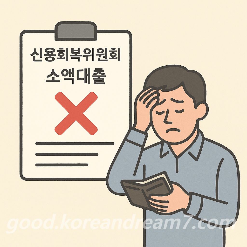 신용회복위원회 소액대출 부결 사유