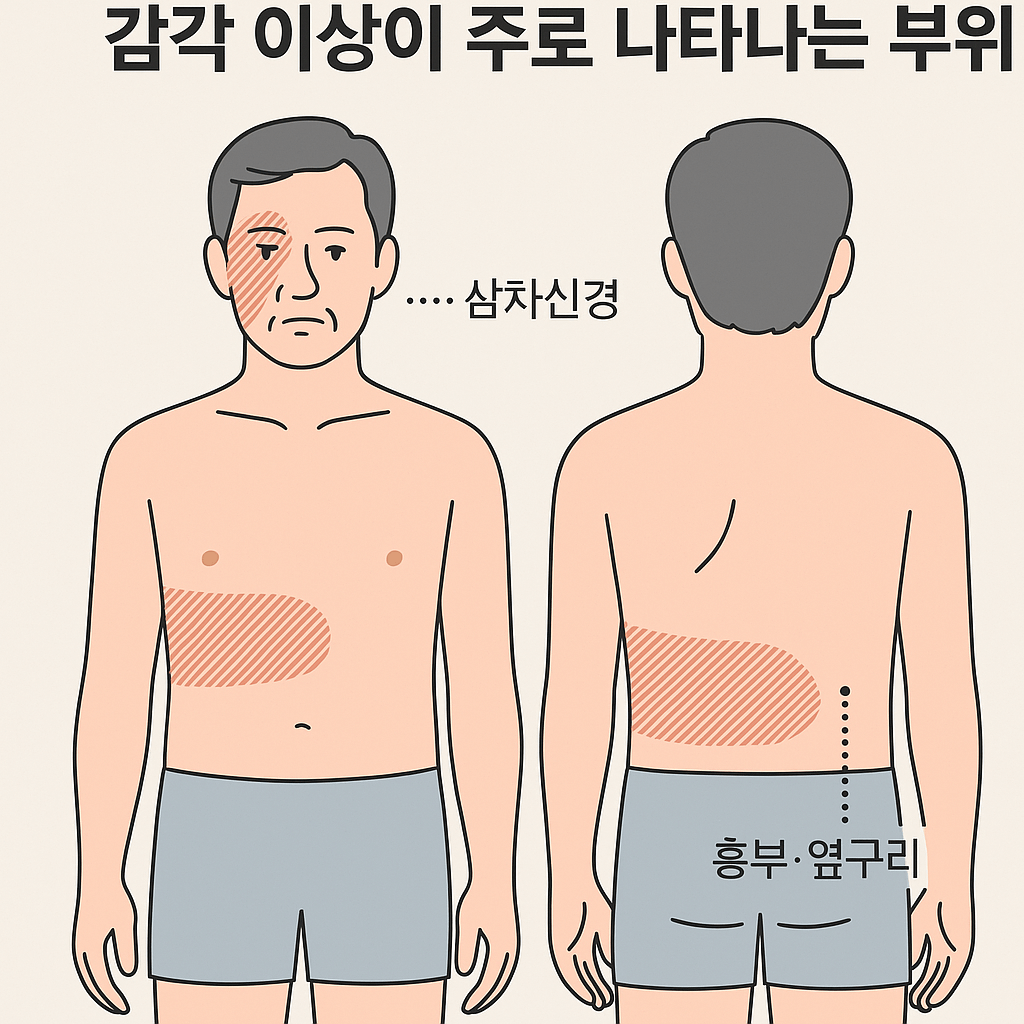 대상포진 부위-사진