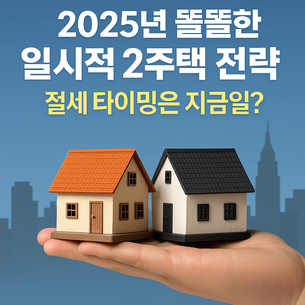 2025년 똘똘한 일시적 2주택 전략, 절세 타이밍은 지금일까