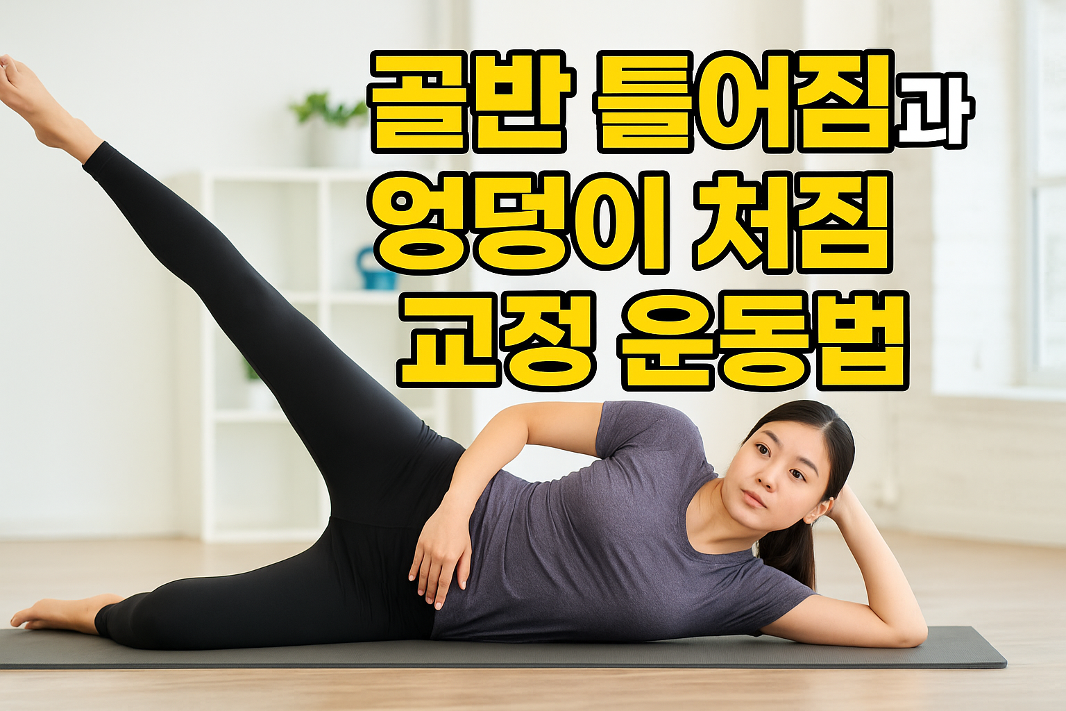 골반 틀어짐과 엉덩이 처짐 교정 운동법