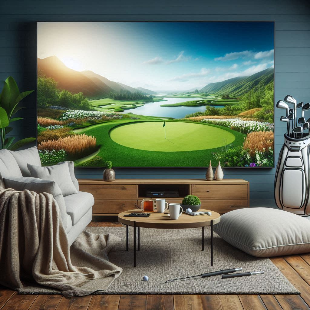 스크린골프장 배경