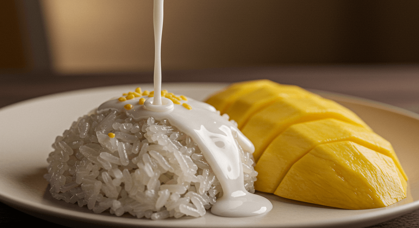 망고밥&amp;#44; 태국 망고밥&amp;#44; 타이 디저트&amp;#44; 찹쌀 망고밥 레시피&amp;#44; 코코넛밀크 디저트&amp;#44; 망고 디저트 만들기&amp;#44; 망고밥 코코넛소스